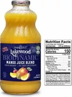 Mängden socker i Organic biodynamic juice