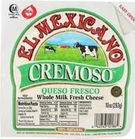 Mängden socker i Whole Milk Fresh Cheese