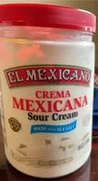 Mängden socker i Crema mexicana