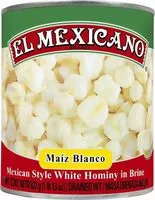 Mängden socker i White hominy