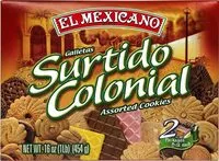 Mängden socker i Surtido colonial cookies