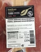 Mängden socker i Jamón serrano gran reserva