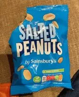 Mängden socker i Salted peanuts