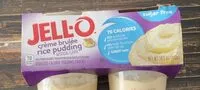 Mängden socker i Jell-o crème brulée rice pudding
