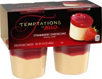 Mängden socker i Tempations by jell-o strawberry cheesecake