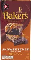 Mängden socker i Unsweetened Chocolate Baking Bar