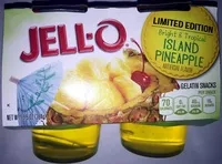 Mängden socker i Jell-o Island Pineapple Gelatin Snacks 