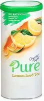 Mängden socker i Pure lemon iced tea drink mix caffeine free