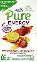 Mängden socker i Pure energy strawberry lemonade drink mix with caffeine