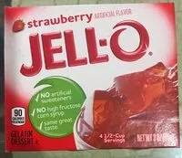 Mängden socker i Strawberry artificial flavors JELL-O