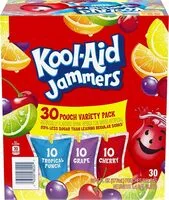 Mängden socker i Jammers variety ounce pouches