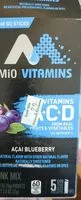 Mängden socker i Mio Vitamin Acai Blueberry