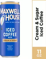 Mängden socker i Iced coffee beverage with cream & sugar