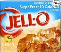 Mängden socker i Jello peach peach gelatin dessert mix boxes