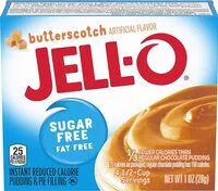 Mängden socker i Butterscotch instant pudding sugar free