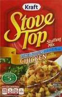 Mängden socker i Stove top savory herb stuffing mix boxes