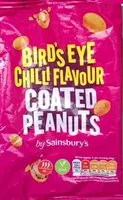 Mängden socker i Bird's Eye Chilli Flavour Coated Peanuts