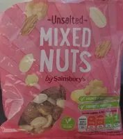 Mängden socker i Unsalted Mixed Nuts