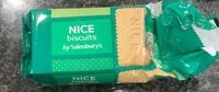 Mängden socker i Nice biscits