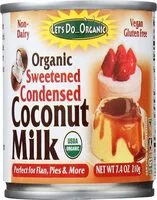 Mängden socker i Lets do organics milk coconut condensed organic