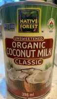 Mängden socker i Native forest coconut milk organic
