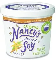 Mängden socker i Nancy's, organic creamy yogurt-style cultured soy, vanilla