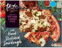 Mängden socker i Beef ragú & rocket pesto pizza