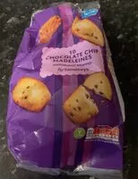 Mängden socker i 10 chocolate chip madeleines
