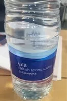 Mängden socker i Still british spring water