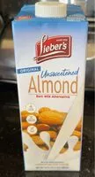 Mängden socker i Unsweetened almond milk