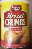 Mängden socker i Bread crumbs