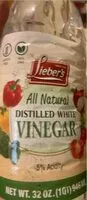 Mängden socker i All natural distilled white vinegar
