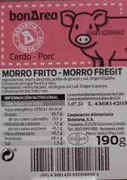 Mängden socker i MORRO FRITO
