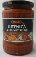 Mängden socker i Zergut lutenica chunky relish