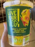 Mängden socker i carrot & butternut squash soup