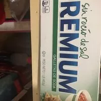 Socker och näringsämnen i Premium saltines