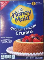 Mängden socker i Nabisco honey maid graham cracker crumbs supermix 1x13.5 oz