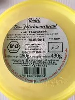 Mängden socker i Bio-Frischsauerkraut