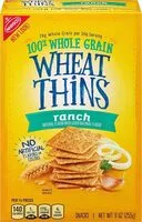 Mängden socker i Wheat Thins Ranch Crackers