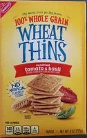 Mängden socker i Nabisco wheat thins crackers sun dried tomato & basil 1x9 oz