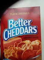 Mängden socker i Nabisco, better cheddars, baked snack crackers, original