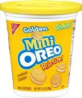 Mängden socker i Mini golden sandwich cookies go-pak