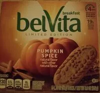 Mängden socker i Nabisco, belvita, breakfast biscuits, pumpkin spice
