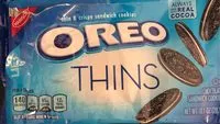 Mängden socker i Nabisco oreo thins cookies oreo 1x10.1 oz