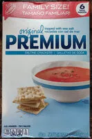 Mängden socker i Nabisco Premium Saltine Crackers