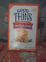 Mängden socker i Good thins crackers chick pea 1x5.75 oz