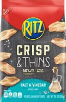 Mängden socker i Crisp and thins salt and vinegar chips