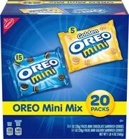 Mängden socker i Mini mix sandwich cookies variety