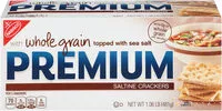 Mängden socker i Premium crackers whole grain 1x16.96 oz