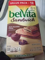 Mängden socker i Dark chocolate creme sandwich breakfast biscuits